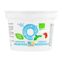Сир Organic Milk Моцарела м’який органічний 45% 100 г. Якісний продукт на основі коров’ячого молока. Склад: молоко коров`яче органічне нормалізоване, агент твердіння - хлорид кальцію, закваска для сир