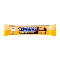 Батончик Snickers Creamy peanut butter 3*18.25г/уп. Склад: молочний шоколад (35%): цукор, какао-масло, какао терте, сухе знежирене молоко, молочний жир, лактоза, суха молочна сироватка, емульгатор Е32