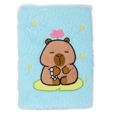 Блокнот плюшевий CAPYBARA 24, А5, 80 арк., клітинка, асорті, KIDS Line