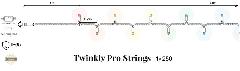 Smart LED Гирлянда Twinkly Pro Strings RGBW 250, одинарная линия, IP65, AWG22 PVC Rubber зеленый