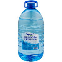 Вода мінеральна Карпатська Джерельна негазована природна столова 6л. Склад: вода мінеральна. Умови зберігання: зберігати в провітрюваних, захищених від попадання вологи приміщеннях при температурі від