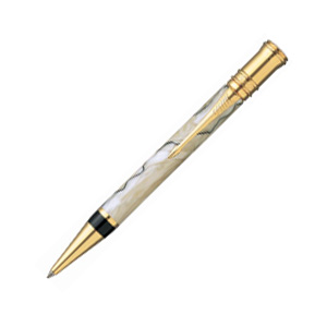 Ручка DUOFOLD Pearl and Black NEW кулькова