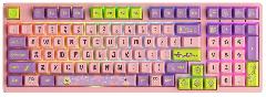 Клавиатура механическая Akko 3098S Patrick 98Key, CS Starfish, USB-A, Hot-swappable, EN/UKR, RGB, Рожевий