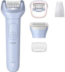 Епілятор Philips Series 8000 дисковий, аккумул., пінцет.-32, волог.+сух., насадок-4, чохол біло-голубий