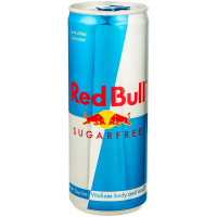 Напій Red Bull Sugarfree енергетичний безалкогольний сильногазований з таурином 250мл. Склад: вода, регулятори кислотності (лимонна кислота, бікарбонат натрію, карбонат магнію), вуглекислий газ, таури