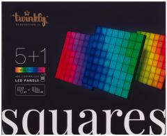 Панель Smart LED Twinkly Squares 1 Starter + 5 Extension RGB IP20 16x16см кабель білий