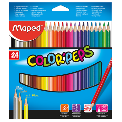 Олівці кольорові COLOR PEPS Classic, 24 кольори