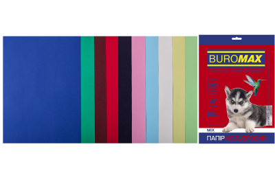 Набір кольорового паперу DARK+PASTEL, 10 кільк., 20 арк.