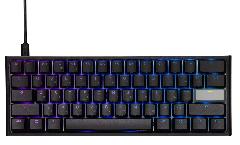 Клавіатура Ducky One 2 Mini, Cherry Silent Red, RGB LED, UA/RU, Black-White