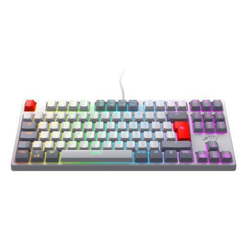 Клавіатура ігрова Xtrfy K4 TKL RGB Kailh Red, RU, Retro
