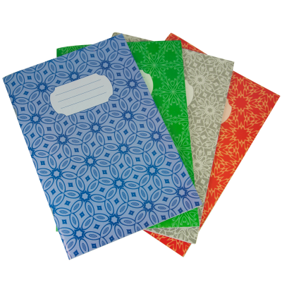 Зошит канцелярська, JOBMAX, А4, 48 арк., клітинка, картонна обкладинка, асорті