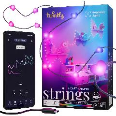 Гірлянда Smart LED Twinkly Candies Heart RGB 200 IP20 12м USB-C кабель зелений