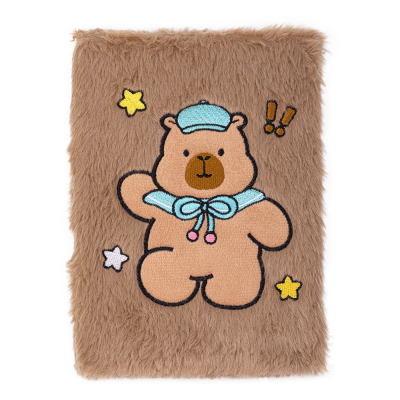 Блокнот плюшевий CAPYBARA 11, А5, 80 арк., клітинка, асорті, KIDS Line