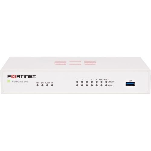 Межсетевой экран Fortinet FG-50E 2xGE WAN, 5xGE LAN
