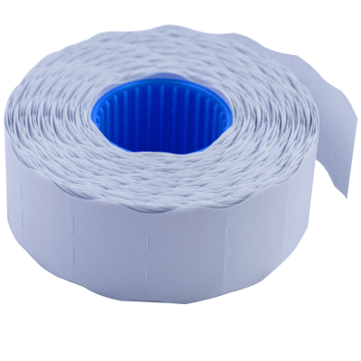 Цінники 26х 16 мм, 1000 шт, 16 м, фігурні, внутр.намотка, білі