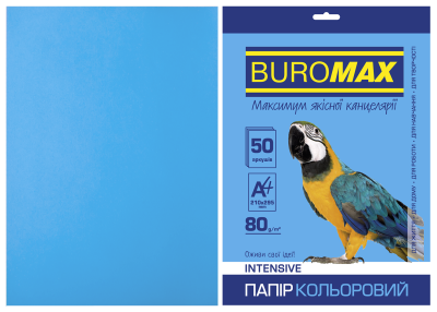 Папір кольоровий INTENSIV А4 80 г / м2, 50 л, св-синій