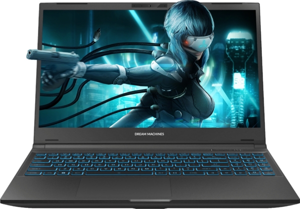 Ноутбук Dream Machines RG4050-15 15.6FHD IPS, Intel i7-13620H, 16GB, F1TB, NVD4050-6, DOS, чорний