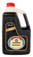 Соус Kikkoman Соєвий 1,9л. Склад: вода, соєві боби, пшениця, сіль. Калорійність в 100г продукту: 77 ккал. Харчова (поживна) цінність у 100г продукту: Білки - 10г., Вуглеводи - 3.2г. Умови зберігання: