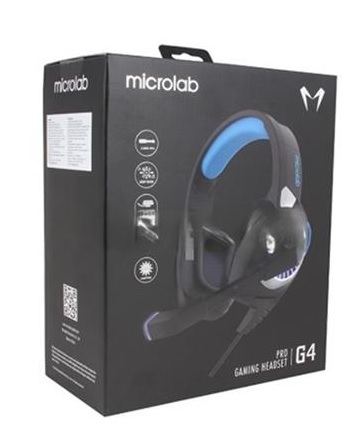 Гарнитура MICROLAB G4BB Black,Blue