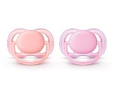 Пустышка Avent Ultra Air 0-6мес, 2шт, для девочек