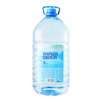 Вода питна Природне Джерело негазована 6л. Склад: вода питна, оброблена. Мінералізація: йод (I) - <35мкг/л, калій (К) - 1.3-8мг/л, кальцій (Ca) - 25-50мг/л, магній (Mg) - 6-20мг/л, натрій (Na) - 18.5-