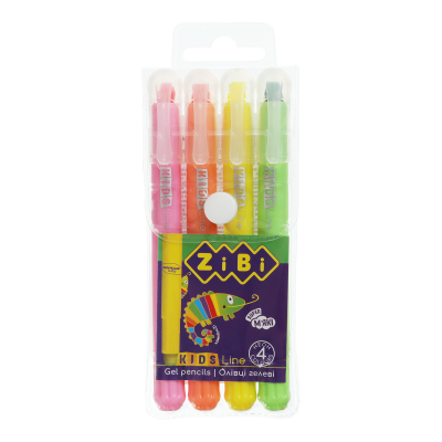 Олівці гелеві, 4 кольори NEON, KIDS Line
