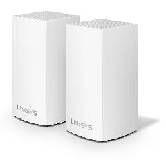 WiFi-система LINKSYS VELOP VLP0102 AC1200, MESH, 2xGE WAN/LAN, BT 4.1, біл. кол. (2шт.)