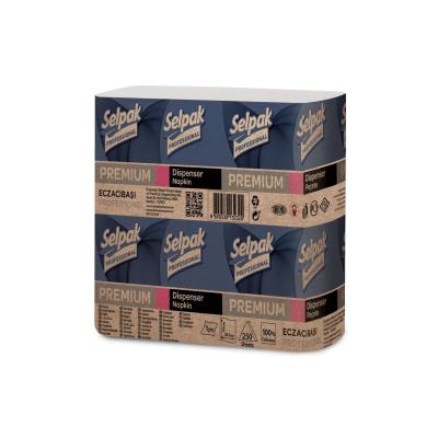 Целюлоз салфетки. Premium, 2-х шар., 26х24 см, 250 шт., білий SELPAK PRO