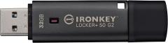 Накопичувач Kingston   32GB USB 3.2 Type-A Gen1 IronKey Locker+ 50 G2