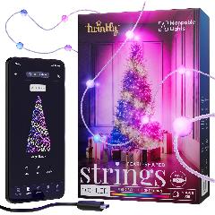 Гірлянда Smart LED Twinkly Candies Pearl RGB 100 IP20 6м USB-C кабель прозорий