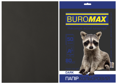 Папір кольоровий DARK, 50 арк., А4, 80 г/м²