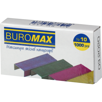 Скоби кольорові № 10 (1000шт)