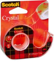 Скотч 3М Crystal, в диспенсері 19ммх7, 5м