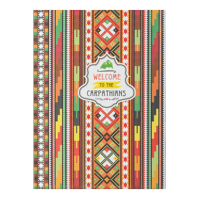 Записна книжка ETHNO, А6, 64 арк., клітинка, тверда обкладинка, мат. ламінація+лак