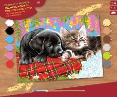 Набір для творчості Sequin Art PAINTING BY NUMBERS SENIOR Нові друзі SA1107