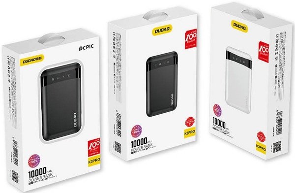 Портативное зарядное устройство Power Bank Dudao 10000mAh Portable mini White