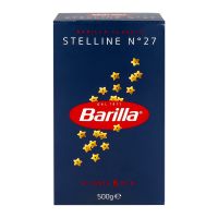 Barilla Макарони Стелінеі з твердих сортів пшениці 500г. . Алергени: пшениця, глютен. Може містити сліди сої і гірчиці. Термін придатності - 960 діб. Виробник: ”Barilla G.&R. Fratelli S.p.A“. Адреса в