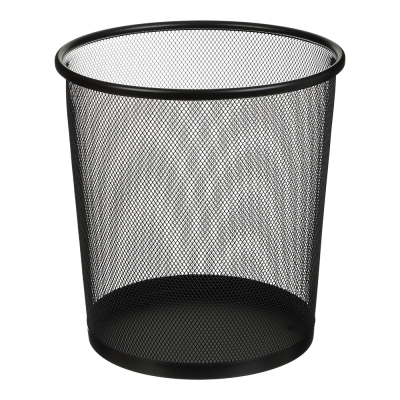 Кошик для паперу 260*280мм, металева сітка, 12 л, чорна