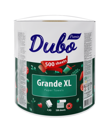 Рушник целюлозний "Диво GRANDE XL", по 1 рул., на гільзі, 2-х шар., білий