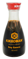 Соус Kikkoman соєвий 150мл. Склад: вода, соєві боби, пшениця, сіль, без штучних барвників і ароматизаторів. Калорійність на 100г продукту: 325 кДж (77 ккал). Поживна цінність на 100г продукту: білки -