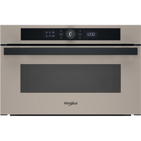 Мікрохвильова піч Whirlpool вбудована, 31л, електронне упр., 1000Вт, гриль, дисплей, бежевий