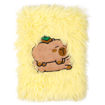Блокнот плюшевий CAPYBARA 21, А5, 80 арк., клітинка, асорті, KIDS Line