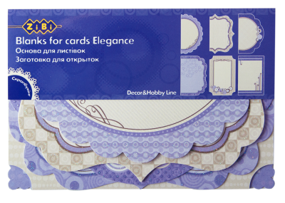 Набір заготовок для листівок ELEGANCE, 18 шт.