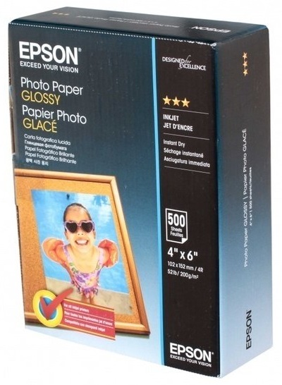 Папір Epson 100mmx150mm Glossy Photo Paper, 500 арк