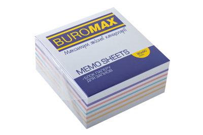Блок паперу для нотаток ВЕСЕЛКА, 90х90х40мм, не склеєний