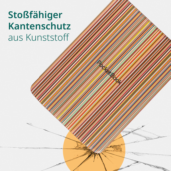 Чохол PocketBook 743 Shell series, colorful strips