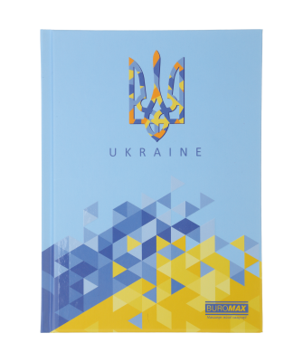 Блокнот UKRAINE, А5, 96 арк., клітинка, тверда картонна обкладинка