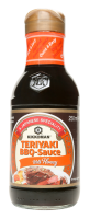 Соус Kikkoman Teriyaki Барбекю с медом 250мл. Склад: соєвий соус (вода, соєві боби, пшениця, кухонна сіль), цукор, вода, вино (містить діоксид сірки), мед (6%), патока, модифікований кукурудзяний крох