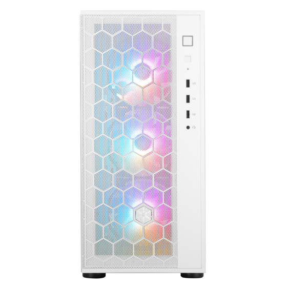 Корпус SilverStone FARA FAR1W-PRO-V2, без БП, 2xUSB3.0, 1xUSB2.0, 4x120mm ARGB fan, TG Side Panel, ATX, White