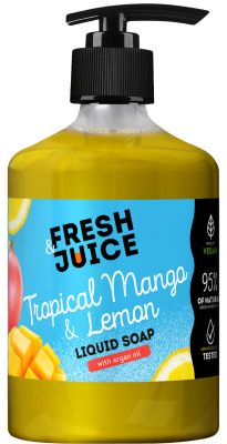 Мило рідке Fresh Juice 460мл  Tropical Mango&Lemon New